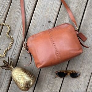 Vintage Coach Mercer Crossbody 4131 Brown Tan USA Leather